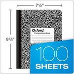 Oxford Kompozisyon not defterleri, okul malzemeleri, okul için not defterleri, okul ve ofis için Compbook defteri, dergi, kolej kağıdı, 24,5 x 19,8 cm, 100 yaprak, siyah, 6 adet (63767)