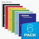 Oxford Spiral Defter - 6'lı Set, Geniş Çizgili