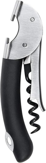 OXO Çelik Çift Kollu Garson Tirbuşon, Gümüş/Siyah, 1 CT
