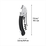 OXO Çelik Çift Kollu Garson Tirbuşon, Gümüş/Siyah, 1 CT