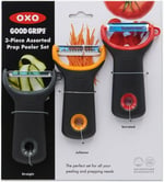 Oxo Good Grips 3 Parçalı Karışık Soyucu Seti - Seçenekler: 3 parçalı Y soyucu seti, Jülyen Soyucu, Tırtıklı soyucu