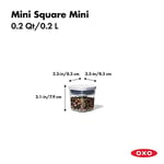 OXO Good Grips 4 parçalı mini POP konteyner seti, şeffaf
