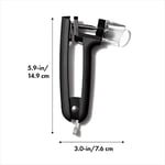 OXO - Good Grips kiraz çekirdeği çıkarıcı, paslanmaz çelik, siyah
