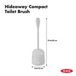 OXO Good Grips Kompakt Tuvalet Fırçası ve Haznesi- Gri