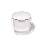 OXO Good Grips kompost kovası, beyaz, koku geçirmez çöp kutusu, mutfak için, 2,8 l
