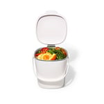 OXO Good Grips kompost kovası, beyaz, koku geçirmez çöp kutusu, mutfak için, 2,8 l