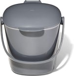 OXO - Good Grips Kompost Kovası, Gri - Mutfak için Koku Geçirmez Çöp Kutusu - 2,8 l