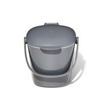 OXO - Good Grips Kompost Kovası, Gri - Mutfak için Koku Geçirmez Çöp Kutusu - 2,8 l