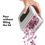 OXO - Good Grips Paslanmaz Çelik Bıçaklı Sebze Dilimleyicisi/Soğan Doğrayıcısı (Beyaz ve Şeffaf)