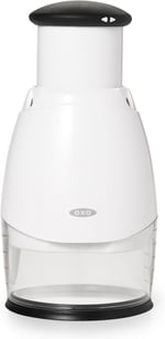 OXO - Good Grips Paslanmaz Çelik Bıçaklı Sebze Dilimleyicisi/Soğan Doğrayıcısı (Beyaz ve Şeffaf)