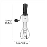 OXO - Good Grips Paslanmaz Çelik Mekanik El Mikseri, Kahverengi - Seçenekler: Yumurta çırpıcı, Silikon yumurta pochier – 2'li set...