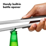 OXO Good Grips Paslanmaz Çelik Uzun Barbekü Maşası, Dahili Şişe Açacaklı 47,5 cm - Sosis, Sebze ve Daha Fazlası İçin - Seçenekler: Maşa, Izgara Fırçası, Spatula, Dijital termometre