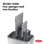 OXO - Good Grips Pratik Paslanmaz Çelik Bulaşık Yıkama Gereçleri Tutucusu - 9,7 x 14,5 x 14 cm