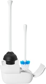 OXO Good Grips Set Tuvalet Fırçası & Piston Kombinasyonu, Beyaz