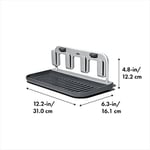 OXO - Good Grips şişe kurutma çerçevesi, alüminyum çerçeveli