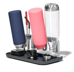 OXO - Good Grips şişe kurutma çerçevesi, alüminyum çerçeveli