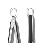 OXO Good Grips Spatula ve Maşa Seti - Bulaşık Makinesinde Yıkanabilir Barbekü Maşası Seti Paslanmaz Çelik Et Spatulalı - 41 cm ve 47,5 cm