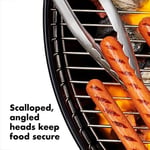 OXO Good Grips Spatula ve Maşa Seti - Bulaşık Makinesinde Yıkanabilir Barbekü Maşası Seti Paslanmaz Çelik Et Spatulalı - 41 cm ve 47,5 cm