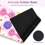 Oyun Mouse Pad Bilek Desteği: 4'ü 1 Arada Fare Altlığı Seti, Bilek ve Klavye Dayanımlı Fare Altlığı Seti, Bilgisayar Masası Mat, Bellek Köpüklü Kaymaz Masa Pedi Koruyucu Ev Ofis için Kolay Yazma Ağrı