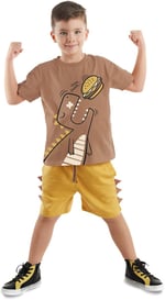 Oyuncu Dino Erkek Çocuk T-shirt Şort Takım