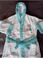 ÖZDİLEK DSNY FROZEN SNW KAPS 7/8 YAŞ ÇOCUK BORNOZ MAVİ