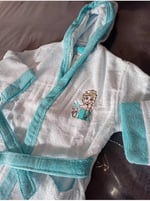 ÖZDİLEK DSNY FROZEN SNW KAPS 7/8 YAŞ ÇOCUK BORNOZ MAVİ