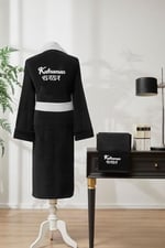 Özdilek Kahraman Baba Nakışlı Kadife Bornoz Seti, PR-EVTEKSTILI-63156601327