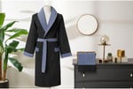 Özdilek Özdilek Masculine Ethnic Indigo Bornoz Seti