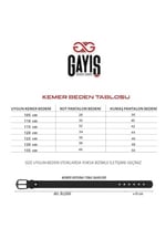 Özel Kutulu | Premium%1oo Hakiki Deri Tek Parça | 3.5cm Erkek Kumaş Pantolon - Takım Elbise Kemeri