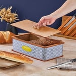Özel Tasarım Doğal Ahşap Ekmeklik Sepeti Lüks Ekmeklik Kutusu Çok Amaçlı Kutu Mutfak Kitchen Bread (Amalfi)
