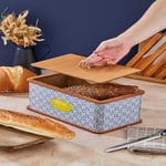 Özel Tasarım Doğal Ahşap Ekmeklik Sepeti Lüks Ekmeklik Kutusu Çok Amaçlı Kutu Mutfak Kitchen Bread (Amalfi)