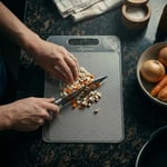 Özel Tasarımlı 304 Paslanmaz Çelik Kesme Tahtası1,5 mm Kalınlık, 23 X 34 cm Yıkanabilir, Gıda Temasına Uygun, Hijyenik