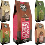 Ozeline Aromalı Filtre Kahve Seti – Makine için Öğütülmüş – Kağıt ve Metal Filtreye Uygun – 5’li 250 g – Irish Cream, Çikolata Frambuaz, Fındık, Vanilya, Çikolata Aromalı