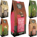 Ozeline Aromalı Filtre Kahve Seti – Makine için Öğütülmüş – Kağıt ve Metal Filtreye Uygun – 5’li 250 g – Irish Cream, Çikolata Frambuaz, Fındık, Vanilya, Çikolata Aromalı