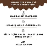 Ozeline Oze Kahve All Day Blend Filtre Kahve 4'lü 250G Makine (Kağıt Filtre, Metal Filtre) İçin Öğütülmüş