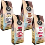 Ozeline Oze Kahve Kış Seti Sıcak Çikolata, Beyaz Sıcak Çikolata, Chai Tea Latte, Salep 4'lü 250G