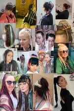 özgür güçlüoğlu tasarımları(303) Afrika örgüsü Rasta Gotik Toka karışık