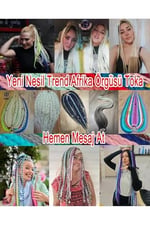 özgür güçlüoğlu tasarımları(303) Afrika örgüsü Rasta Gotik Toka karışık