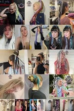 özgür güçlüoğlu tasarımları(303) Afrika örgüsü Rasta Gotik Toka karışık