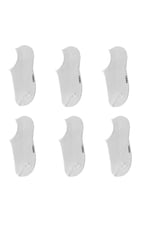 Ozzy Socks 6 Çift Kadın Beyaz Sneaker Çorabı- Görünmez Sneaker Çorap Seti- Bambu Çorap