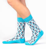 OZZY SOCKS Unisex Yumuşak ve Konforlu Bubble Desenli Çorap - Dayanıklı ve Renkli Tasarım (Turkuaz / 43-46)