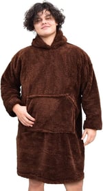 Pabtex,Wellsoft,Giyilebilir Battaniye,Kapüşonlu Sweetshirt,Battaniye,Kollu Battaniye,Polar Giyilebilir,Oversize,Sarılma Battaniyesi