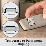 (Pack of 1, 08 Steel Grey) - 747 Business Full Strip Desk Stapler, 20-Sheet Capacity, Steel Gray