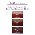 Palette Yoğun Göz Alıcı Renk Saç Boyas 6-88 Yoğun Kızıl