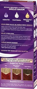 Palette Yoğun Göz Alıcı Renk Saç Boyas 6-88 Yoğun Kızıl