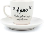 PALTO TASARIM Anne Krem Türk Kahvesi Fincanı - Hediye Seramik Türk Kahvesi Fincanı
