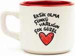 PALTO TASARIM Eksik Olma Çünkü Varlığın Çok Güzel Beyaz Venüs Kupa - Hediye Seramik Kupa