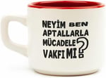 PALTO TASARIM Neyim Ben? Aptallarla Mücadele Vakfı Mı? Beyaz Venüs Kupa - Hediye Seramik Kupa