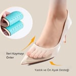 Palwin Ayakkabı Numara Küçültme Pedi, Hakiki Deri Ön Tabanlık, Stiletto Için Kaydırmaz Yarım Ayakkabı Tabanlığı, 1 Çift (36-40, Naturel)