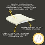 Palwin Ayakkabı Vurma Önleyici Topuk Pedi, Hakiki Yumuşak Nubuk Deri Ayakkabı Numara Küçültme Pedi, 1 Çift (Krem)